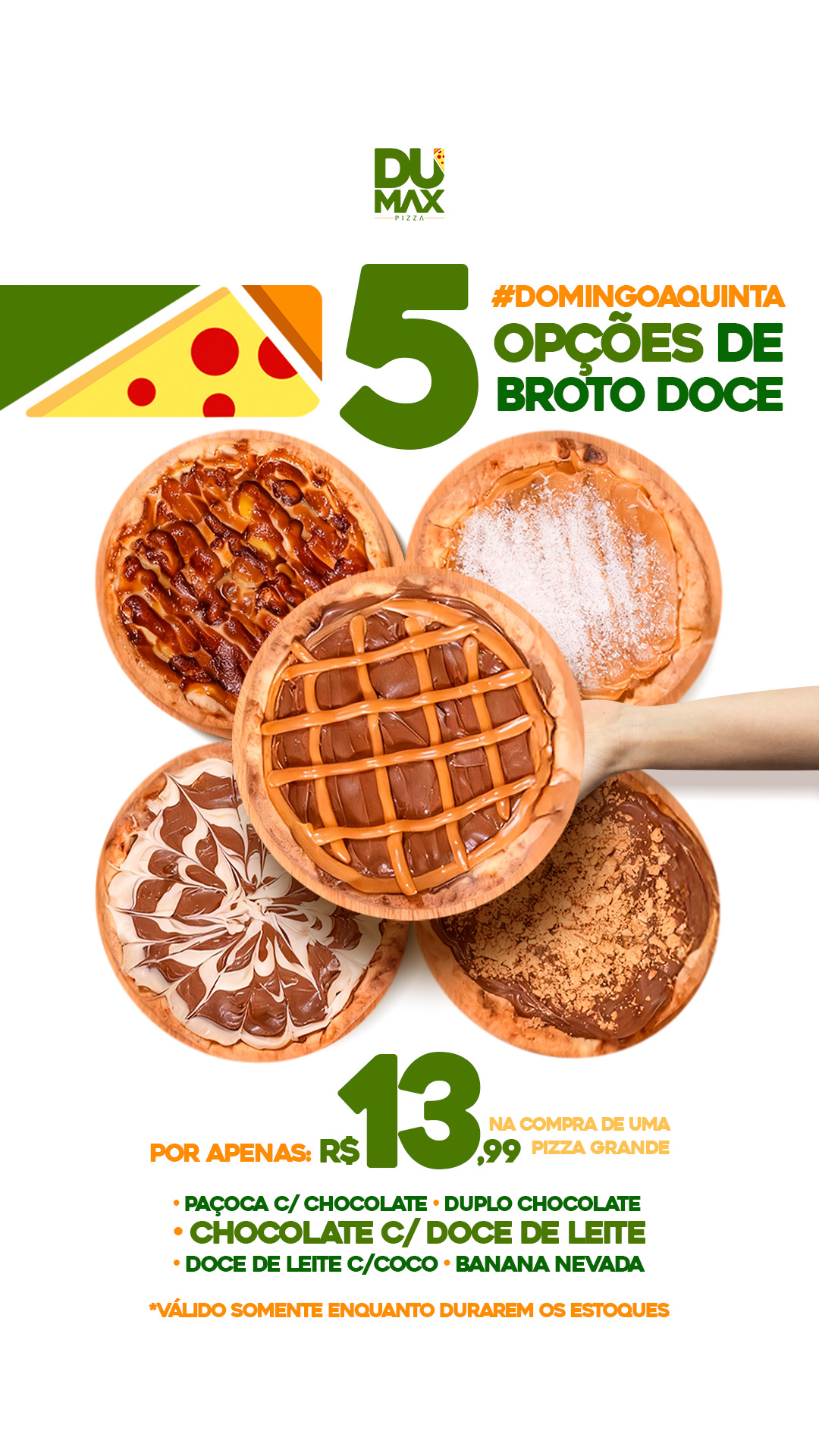 5 opções de broto doce